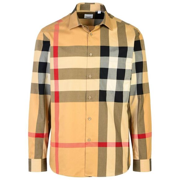 Burberry 'Summerton' Beige Cotton Shirt Men